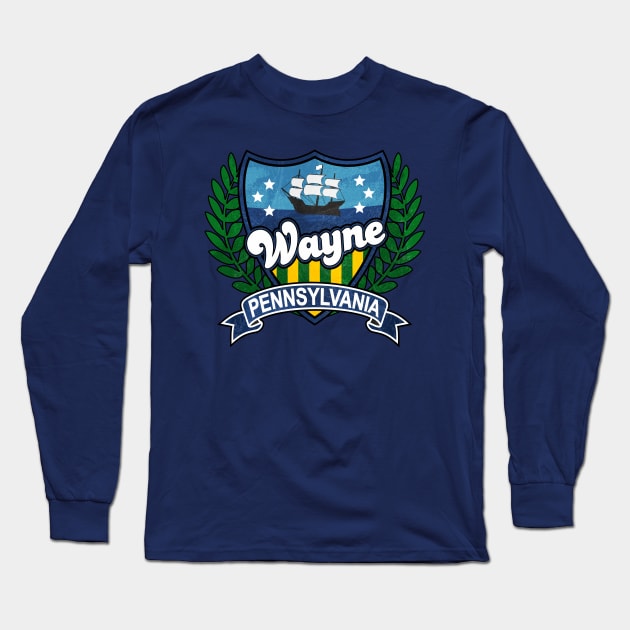 Wayne Pennsylvania Long Sleeve T-Shirt by Jennifer